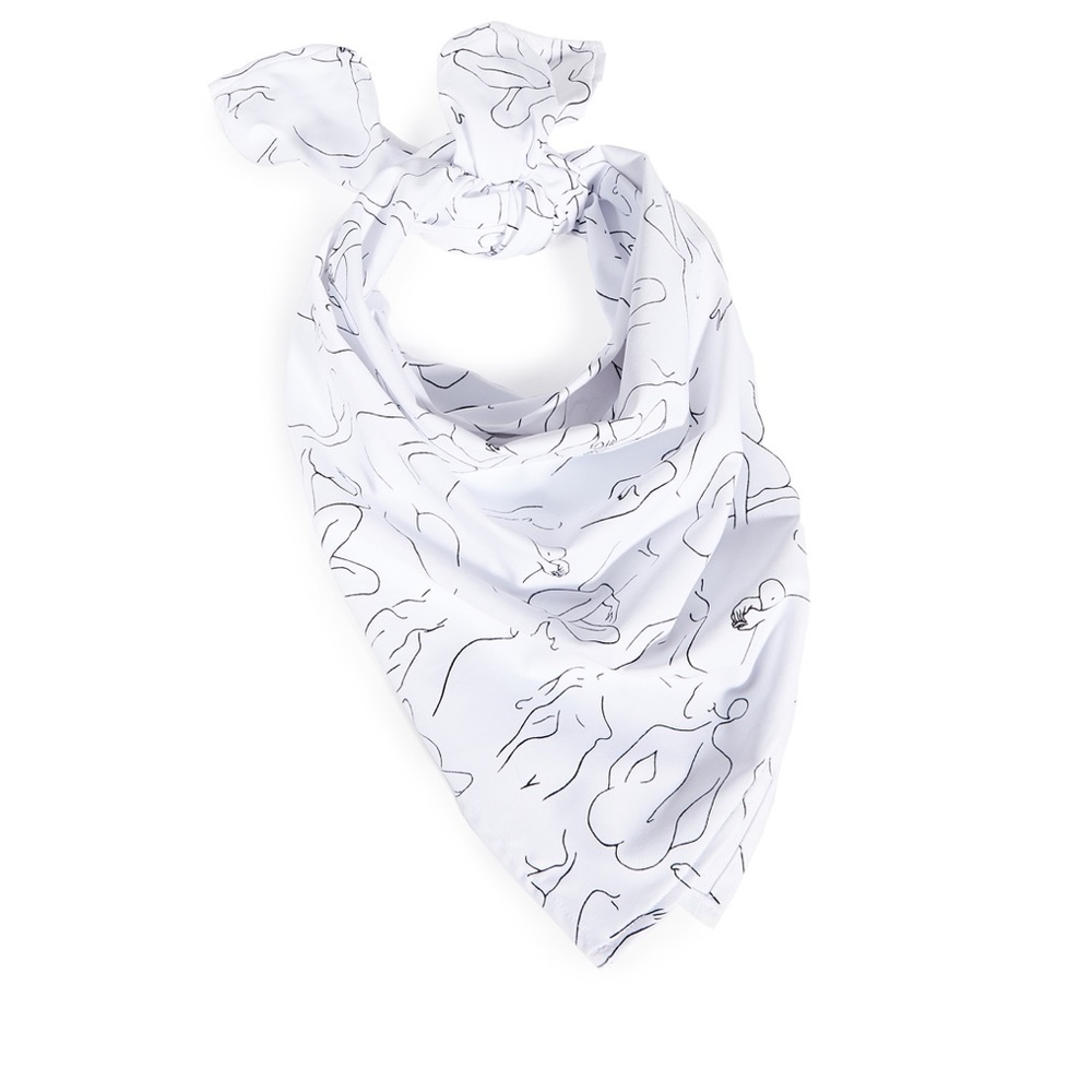 Silhouettes Bandana In White weworewhat